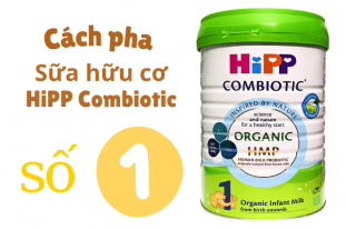 Cách pha sữa hữu cơ HiPP Combiotic số 1