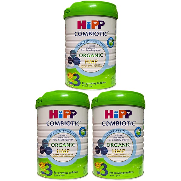 Combo 3 lon Sữa HiPP Combiotic số 3 800g cho trẻ từ 1-3 tuổi
