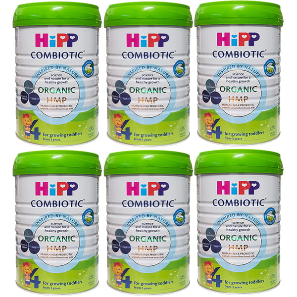 Thùng sữa HiPP Junior Combiotic số 4 lon 800g, trên 3 tuổi