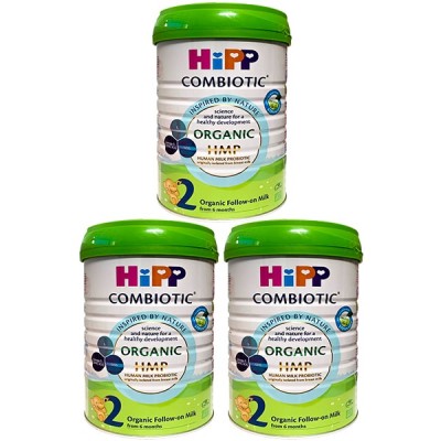 Combo 3 lon Sữa Hipp Combiotic số 2 800g cho trẻ 6-12 tháng tuổi