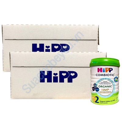 Combo 2 thùng Sữa Hipp Combiotic số 2 800g, 6-12 tháng tuổi