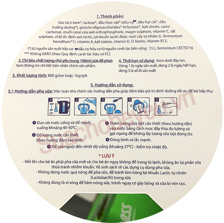 Sữa HiPP Combiotic số 4 lon 800g cho trẻ từ 3 tuổi