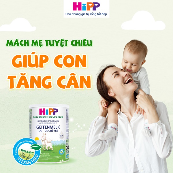 Sữa Dê Hipp Organic số 2 lon 400g cho trẻ 6-12 tháng
