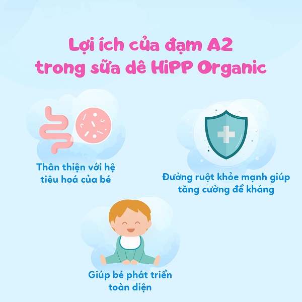 Sữa Dê Hipp Organic số 1 lon 400g cho trẻ 0-6 tháng
