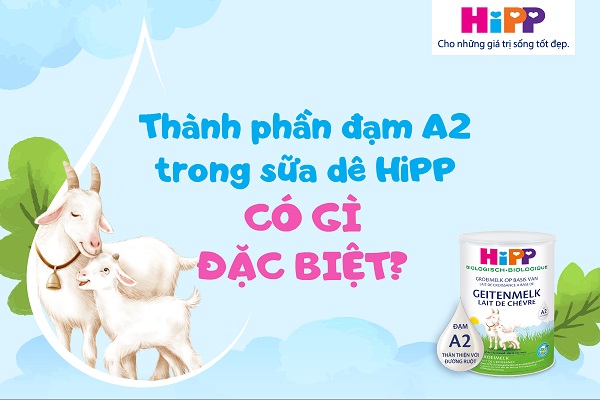 Sữa Dê Hipp Organic số 1 lon 400g cho trẻ 0-6 tháng
