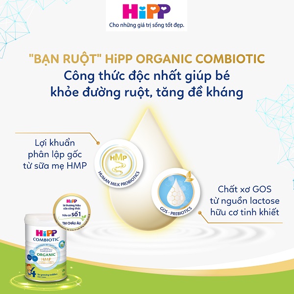 Sữa Hipp Combiotic số 2 lon 800g cho trẻ 6-12 tháng tuổi