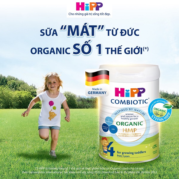 Sữa HiPP Combiotic số 4 lon 800g cho trẻ từ 3 tuổi