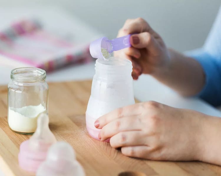 Cách pha sữa HiPP dê số 2