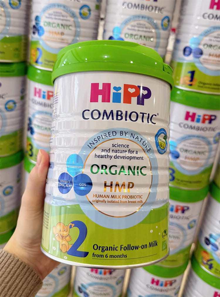 Cách pha sữa hữu cơ HiPP Combiotic số 2